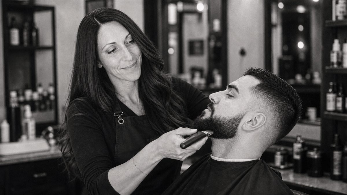 Beard line-up and grooming at SoHo Hair Men's Grooming in Westchase, Tampa